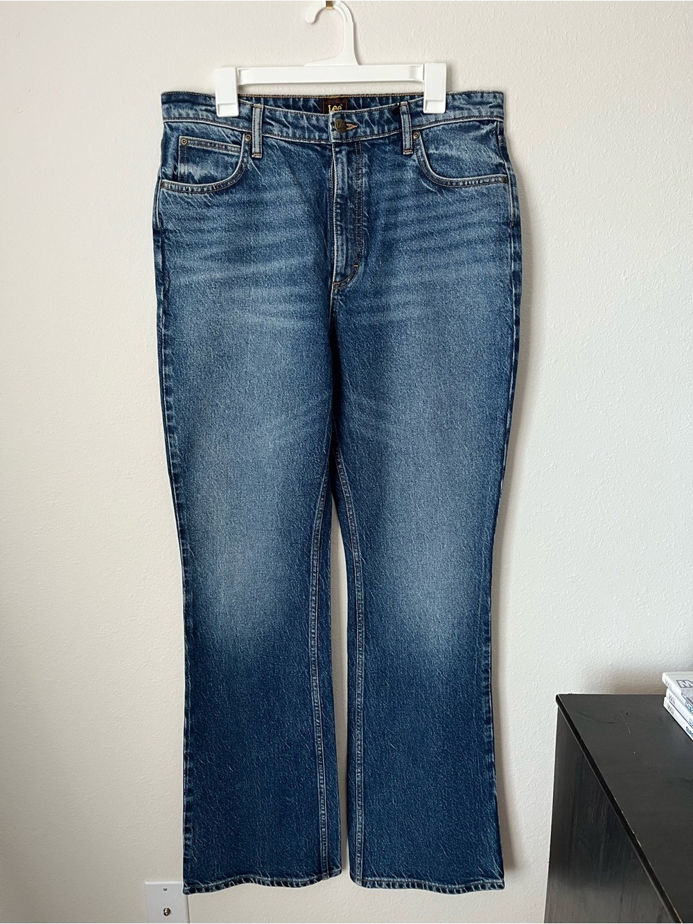 Lee Women’s High Rise Bootcut Jeans in Medium Blue Wash